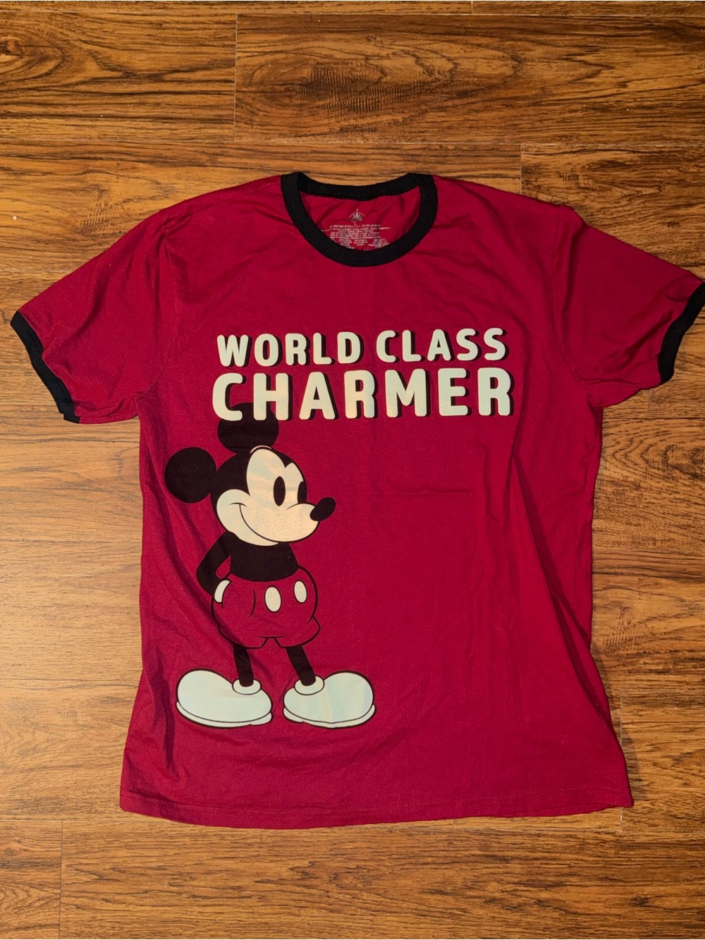Disney Red Tee with Black Trim